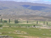 Rocky outcrops in farmland around Alexandra